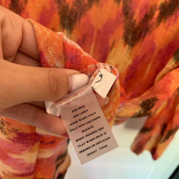 Ann Taylor sunset colorful long sleeve cardigan button up - Picture 6 of 7